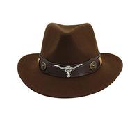 Générique Chapeau Cowboy Femme Homme Western Jazz Noir Pirate Cowboy Chapeaux Fedora à Large Bord Le Rancher Costume de Cowgirl Soleil d'équitation
