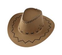 Générique Chapeau Cowboy Fille Garçons Chapeau Panama Rétro Fedora Classique en Feutre avec Boucle de Ceinture Casquettes Unisexes Enroulées pour Enfants 4-12 Ans Chapeau de cowboy Western