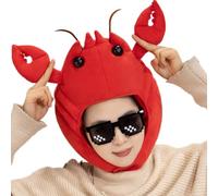 Générique Chapeau d'Animal,Couvre-tête Animal Cartoon Rouge | Chapeaux Costume Drôles | Pour Garçons Filles Anniversaire Spectacle Scénique Théâtre Costume Événement Cosplay