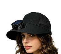 Générique Chapeau De avec Ventilateur - Chapeau de Protection Solaire à Large Bord UPF50+ Protège-à Ventilateur,pour Pêche Camping Jardin Randonnée Travail Voyage Plage