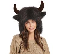 Générique Chapeau de bison avec cornes Chapeau de corne en peluche