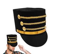 Générique Chapeau de Chef de Piste - Chapeau Accessoire de Déguisement et Cosplay | Accessoire Cosplay Soldat Jouet,pour Spectacle Scénique Déguisement Fête Carnaval Halloween Réunions Familiales