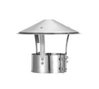 Générique Chapeau de cheminée, Capuchon de Tuyau d'aération for Toit, Capuchon de cheminée - Couvercle de Ventilation Conique en Acier Inoxydable for Toit et tuyaux de poêle(31.5cm/12.3in)