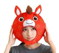 Générique Chapeau de cheval Nouvel An chinois - 34 x 31 cm Chapeau de costume pour l'année du cheval | Couvre-chef amusants pour les vacances, les séances photo et le cosplay, pour adultes