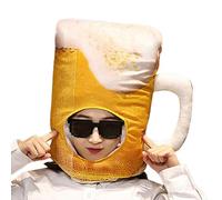 Générique Chapeau De Chope De Bière - 40x30cm Tissu Ultra Doux | Chapeau Drôle D’Oktoberfest | Couvre-chef De Costume De Bière, Nouveauté, Pour Halloween, Fête De Noël, Carnaval, Événements De Bar,