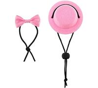 Générique Chapeau de Cochon d'Inde et Noeud Papillon Mignon Ensemble de vêtements de Saint Valentin, Chapeau réglable de Noeud Papillon de Petits Animaux pour Les lézards de reptil