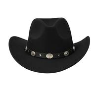Générique Chapeau de Cowboy Chapeau en Cuir de Vachette Outback Occidental de Style Australien en Daim véritable