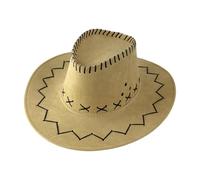 Générique Chapeau de cowboy en daim synthétique pour enfants couvre-chef pour déguisements de carnaval shérif, cavalier de rodéo Far West, costume carnaval, fête à thème