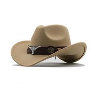 Générique Chapeau de Cowboy Femme Chapeau Panama Homme Roulable Bonnet Femme Bleu Marine Carnaval Americain Chapeaux de Cow Boy Cowboy Bride Déguisement Western Rose