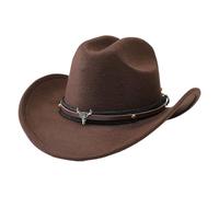 Générique Chapeau de Cowboy Femme Pistolet Cowboy À Large Bord Paille Hat Pliable Ceinture Modulable Wide Brim Bonnet Soleil Décontracté Accessoire Cowgirl