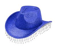 Générique Chapeau de Cowboy Homme Pistolet Cowboy Enfant Wide Brim Paille Hat Pliable Ceinture Modulable À Large Bord Décontracté Bonnet de Soleil Accessoire Cowgirl