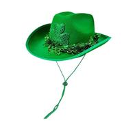Générique Chapeau de cowboy irlandais pour fêtes décontractées accessoire idéal lors des événements festifs devant scènes bondées