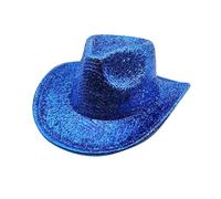 Générique Chapeau De Cowboy Scintillant Adulte Chapeau à Paillettes Homme Femme Deguisement Disco Chapeau Paillette Style Western Accessoire de Costume Fête et Carnaval Nouvel an Brillante de Fête