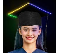 Générique Chapeau de Diplômé pour Étudiants,Bandeau Pour Cérémonie De Remise De Diplôme - Coiffure Avec Pompon, Accessoires Déguisement Université, Décoration Fête Étudiante et Événement Scolaire