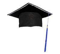 Générique Chapeau de Diplômé pour Étudiants | Chapeau Étudiant Enfant - Coiffure Avec Pompon, Accessoires Déguisement Université, Décoration Fête Étudiante et Événement Scolaire