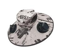 Générique Chapeau de Fan Solaire Large Bord | Bucket Beach Hat avec Ventilateur Solaire - Support USB Soutien de la Charge USB pour la pêche à vélo