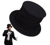 Générique Chapeau De Magicien,Couvre-chef Portable pour Cosplay et Comédie - Haut-de-Forme Pliable de Magicien | pour Fêtes à Thème Halloween, Spectacles de Théâtre, Cosplay, Femmes, Garçons, Filles,