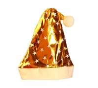 Générique Chapeau De Noel Adulte Bonnet Noël Femme Deguisement Mere Bonnets Lumineux Led Béret Homme Père Cape Beret Pere Long Lutin Rouge Déguisement Costume Berret Personnalisé Basque Bérets