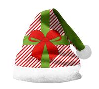 Générique Chapeau De Noel Adulte,Chapeau De PèRe NoëL Imprimé avec Revers éPais Unisexe pour Enfants Et Adultes Accessoire De FêTe Festif Casquette Double Face (Light Blue S)