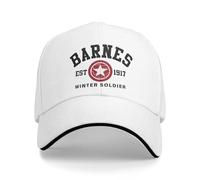 Générique Chapeau de Noël Unisexe Bucky Barnes 1917 Thunderbolts Logo du Soldat de l’Hiver Sebastian Stan Sandwich Casquettes de Baseball Sportives Casquette à Revers Ajustable Cadeau de Mode