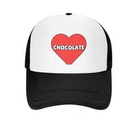 Générique Chapeau de Noël Unisexe J’AI Le cœur Chocolat J’Adore Vraiment Le Chocolat drôle Je ?? Casquette de Baseball en Chocolat Chapeau de Soleil pour Enfants visière pour Filles pour Hommes