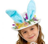 Générique Chapeau de Pâques pour - Accessoire Tendance Printanier Style Western - Chapeau Cowboy Lapin | Pour Chasses Aux Œufs Carnavals Et Fêtes Familiales