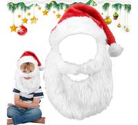 Générique Chapeau de Père Noël, Bonnet de Père Noël et Barbe,Perruque et barbe de Cosplay | Costume de Costume de, multifonctionnel respirant pour les fêtes de