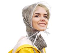 Générique Chapeau de Pluie Imperméable | Couvre-Chef Réutilisable en Polyéthylène,Chapeau Imperméable en Polyéthylène pour Femmes,pour Dame Voyage Shopping Jardinage Plage Extérieur