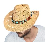 Générique Chapeau de Soleil à Large Bord,Chapeau de Soleil Western Élégant | Accessoires de Mode Décontractés pour Femmes Sombrero pour la Photographie en Plein Air Le Pique-Nique à la