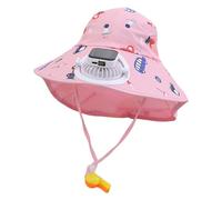 Générique Chapeau de Soleil à Large Bord pour Enfants, Ventilateur Solaire intégré et Certification UPF 50+, Modèle rafraîchissant pour canicules, Idéal pour la Plage et Les journées d'été