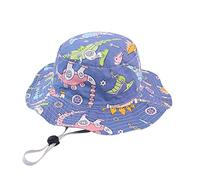 Générique Chapeau de Soleil Bébé avec Visiere Protection Anti-uv avec Cordelette Bob Lavable Plage Vacances Contre Soleil Cadeau Anniversaire Baptême