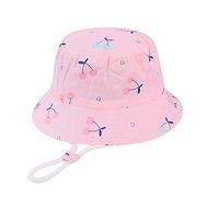 Générique Chapeau de Soleil Bébé avec Visiere Protection Anti-uv avec Cordelette Bob Lavable Plage Vacances Contre Soleil Cadeau Anniversaire Baptême