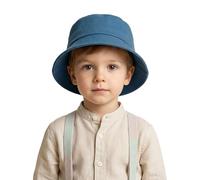 Générique Chapeau de Soleil pour Enfants avec UPF 50+ à Large Bord Pliable pour Plage et Sorties Estivales Garçons Filles (Navy, 3-5 Years)