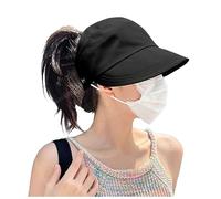 Générique Chapeau de Soleil pour Femmes, Peut Attacher Une Queue de Cheval, Chapeau Haut de Forme, Pare-Soleil d'été en Plein air et Langue de Canard#Y