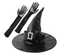 Générique Chapeau de sorcière adulte, chapeau de sorcière d'Halloween pour femme | Chapeau d’Halloween Cosplay de Sorcières - de magicien pointu, chapeaux de fête, accessoires photo, chapeau noi