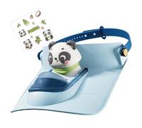Générique Chapeau de Ventilateur de Refroidissement - Enfant Confortable de 3 à 10 Ans à Large Bord, Flux d'air Rechargeable à 3 Vitesses, câble de Type C réglable de 43 à 59 cm