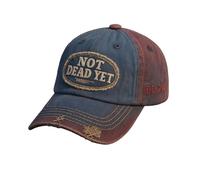 Générique Chapeau décontracté pour Anciens Combattants, Casquette Not Dead Yet DD-214, avec Badge brodé d'humour Noir, Casquette réglable en mélange de Coton Vintage (1pcs)