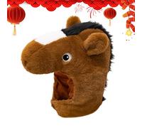Générique Chapeau En Forme De Cheval Pour Déguisement | Accessoire De Fête Déguisée 2026 - Accessoire Photographique Pour Nouvel An Chinois,pour Femmes Filles Carnaval Fêtes Anniversaire Célébrations