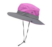 Générique Chapeau Femme Soleil Outdoor Summer Chapeau Randonnée Protection UV Chapeaux De Brousse Queue De Cheval en Maille à Large Bord pour La Randonnée Chic