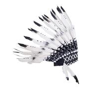 Générique Chapeau indien, coiffure créative en plumes amérindiennes - Coiffe de style indien pour et adultes pour accessoires photo de fête, cadeau de festival dramatique