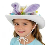 Générique Chapeau Lapin Pour | Couvre-Chef Occidental pour Fêtes et Saisons,Chapeau De Cowboy De Pâques,Pour Chasse aux Œufs Fêtes Carnaval Déguisements et Réunions Familiales
