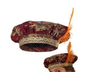 Générique Chapeau Médiéval | Capuche Médiévale et Accessoires de la Renaissance | Accessoire Costume Cosplay Tudor - Pour Fête Carnaval Mariage Mascarade Célébration Marché Festival