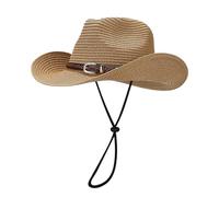 Générique Chapeau Melon Style Cow-Boy D'Été pour Vacances en Bord De Mer Chapeau De Soleil Décontracté De Style Panama