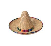 Générique Chapeau Mexicain Adulte - Sombrero - Taille Unique - Rose - Accessoires pour déguisement - Paille - - Carnaval