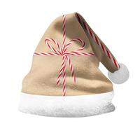Générique Chapeau Noel Adulte,Chapeau De PèRe NoëL Imprimé avec Revers éPais Unisexe pour Enfants Et Adultes Accessoire De FêTe Festif Casquette Double Face (Dark Purple S)