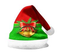 Générique Chapeau Noel Femme,Chapeau De PèRe NoëL Imprimé avec Revers éPais Unisexe pour Enfants Et Adultes Accessoire De FêTe Festif Casquette Double Face (Sky Blue M)