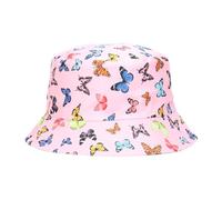 Générique Chapeau Papillon Ajustable pour Enfants, UPF 50+ et Léger, Imprimé Tendance, pour Printemps, Automne, Plage et Activités Extérieures