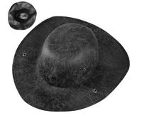 Générique Chapeau Pirate en Cuir,Tricorne en Cuir | Couvre Chef de Costume pour Spectacle sur Scène Rassemblement Familial Mascarade Performance Théâtrale Halloween Cosplay Pièces de Théâtre