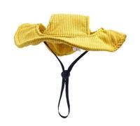Générique Chapeau pour Animaux de Compagnie, Chapeau Bob Mignon pour Chien, Chapeau D'été pour La Course et La Randonnée, XL Jaune