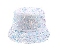 Générique Chapeau Seau à Paillettes pour Femmes, Chapeaux de Soleil de Plage pour fête, Filles et Adolescentes, Casquette de Soleil à Paillettes pour#Y